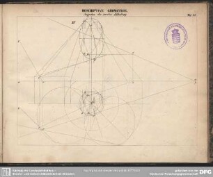 Descriptive Geometrie. Aufgaben der zweiten Abtheilung. Taf. XI