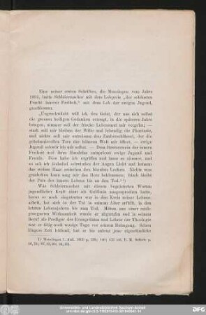 [Aus Schleiermachers Schriften]