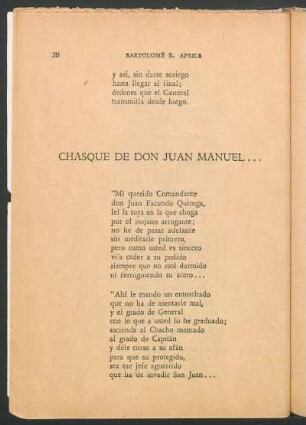 Chasque de Don Manuel...