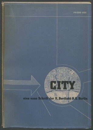 City: Eine neue Schrift der H. Berthold AG Berlin, Probe 266