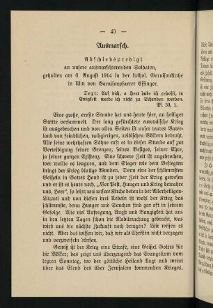 40-44, 5. Ausmarsch