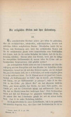 481-502 Die religiösen Orden und ihre Bedeutung : III.