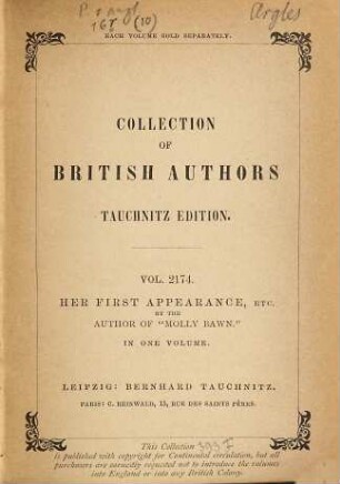 Her first appearance and other tales