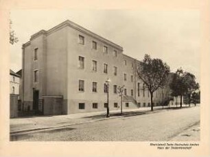 Technische Hochschule, Aachen Wiederaufbau: Ansicht Haus der Studentenschaft