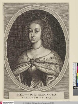 Hedvvigis Eleonora Svecorum Regina; [Hedwig Eleonora, Schweden, Königin ]
