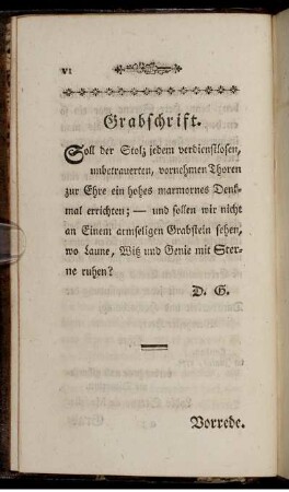 Grabschrift.