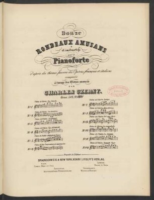 No. 10: Thème de l'opéra: la sonnambula, de Bellini : Op. 583