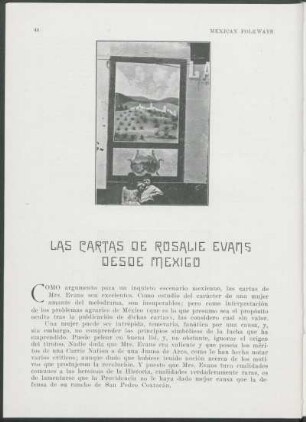 Las cartas de Rosalie Evans desde México