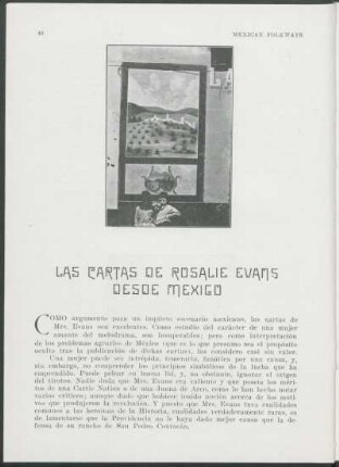 Las cartas de Rosalie Evans desde México