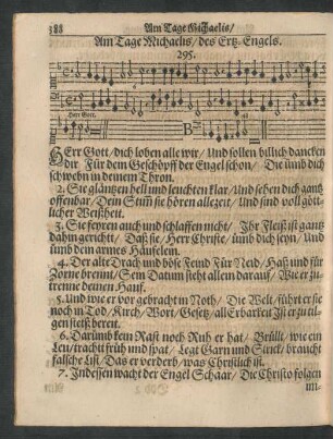 Am Tage Michaelis/ des Ertz-Engels.
