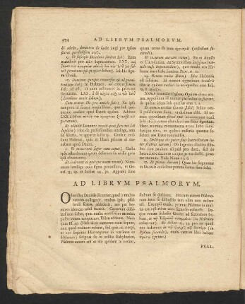 Ad Librum Psalmorum