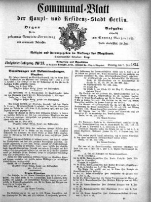 1874,23: No. 23, 7. Juni 1874