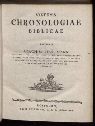 Systema Chronologiae Biblicae