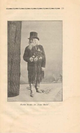 Martin Bendix als "Vater Rhein"