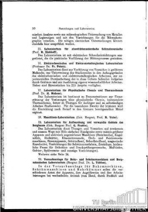 19. Laboratorium für Aufbereitung und verwandte Gebiete des Bergbaues