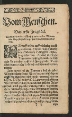 Gründliche Aufflösung ungewisser Fragen Arist[otelis]