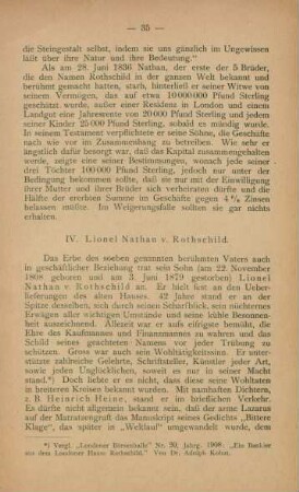 IV. Lionel Nathan v. Rothschild