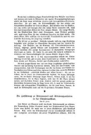 Die Hinführung zu Arbeitsvorteil und Arbeitsorganisation in der Schülerwerkstatt