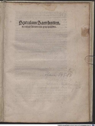 Speculum manuale sacerdotum