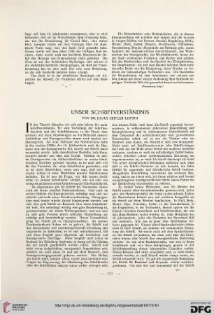Unser Schriftverständnis