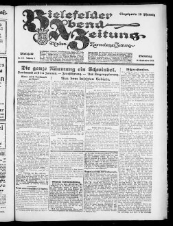 Bielefelder Abend-Zeitung. 1923-1924