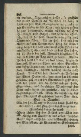 Das 32. Kapitel. Wie der heil. Martyrer Reinold ...