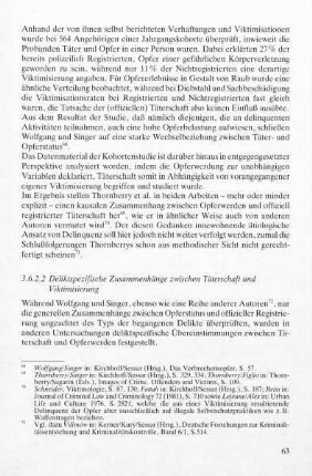 3.6.2.2 Deliktspezifische Zusammenhänge zwischen Täterschaft und Viktimisierung