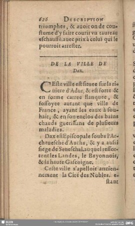 De La Ville De Dax