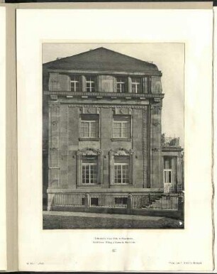 Teilansicht einer Villa in Mannheim.