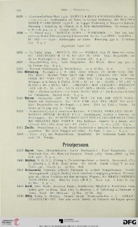 Privatpersonen (Nr. 3439-3541)