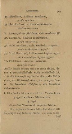 §. 246. Allgemeiner Charakter der einfachen Säuren.