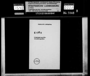 Gemeinderechtsverhältnisse in Königseggwald, Lampertsweiler, Laubach, Mengen, Mieterkingen, Moosheim und Musbach