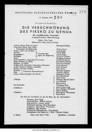 Die Verschwörung des Fiesko zu Genua