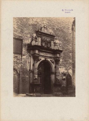 Liebfrauenkapelle, Lauda: Hauptportal