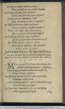 Psalmus XLIII. Judica me Deus, & age caussam