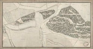 Situationsplan der Gegend zwischen Karlsruhe, Rüppurr und Scheibenhardt