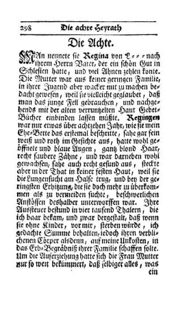 Die achte Heyrath eines Mannes.