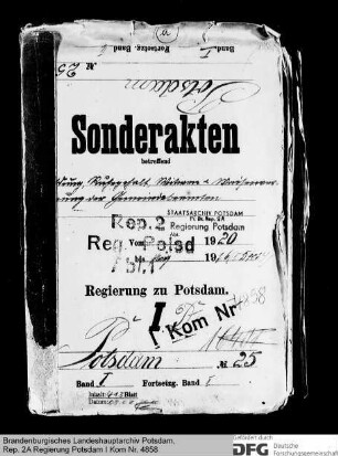 Besoldung, Ruhegehalt, Witwen- und Waisenversorgung der Kommunalbeamten in Potsdam