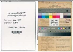 Entnazifizierung Johann Welscher , geb. 14.04.1901 (Steiger)