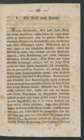 V. Die Reise nach Europa. [Eilfter - Zwölfter Abend.]