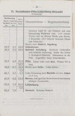 14. Segeberg - Oldesloe - Ratzeburg