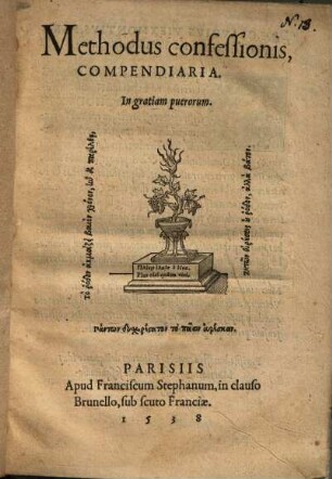 Methodus confessionis compendiaria : In gratiam puerorum