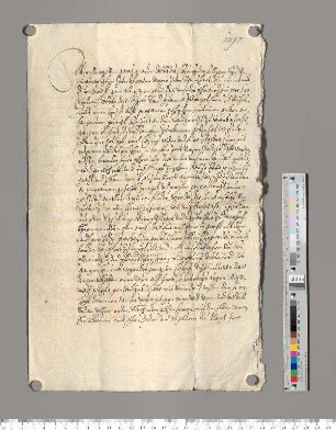 A: Abt Georg des Klosters Speinshart. S: A. E: Abt Friedrich des Klosters Michelfeld. Betreff: Vidimierung der inserierten Urkunde des Hartung von Egloffstein, Ritter, Pfleger und Landrichter zu Auerbach, vom 27. November 1448 (= Urkunde Nr. 146).