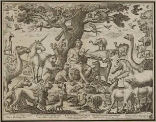 Orpheus bezaubert die Tiere