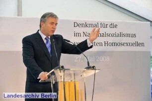 Denkmal für die im Nationalsozialismus verfolgten Homosexuellen; Ebertstrasse Ecke Hannah-Arendt-Strasse (Mitte)