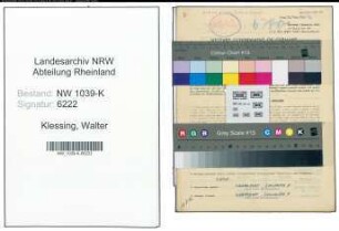 Entnazifizierung Walter Klessing , geb. 03.08.1913 (Lehrer)