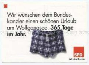 Wahlwerbung der SPD zur Bundestagswahl 1998