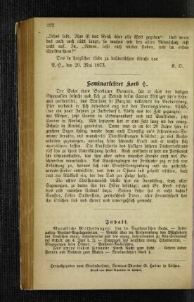 Seminarlehrer Korb