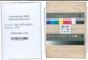 Entnazifizierung Fritz Telkemeier , geb. 00.00.0000 (Kassensekretaer)