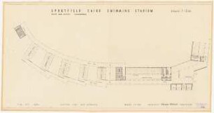 Sportfield Kairo Swimming Pool: Ladies and Men Cloakrooms, Eastern Side and Entrance, Grundriss, 1:200